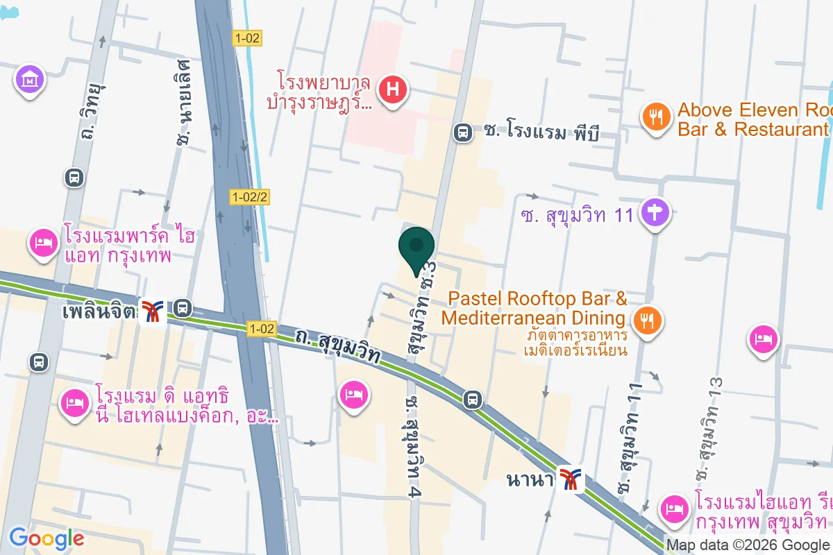 แผนที่ตำแหน่งTHE RICH PHARMACY เดอะ ริช ฟาร์มาซี สุขุมวิท ซอย 3