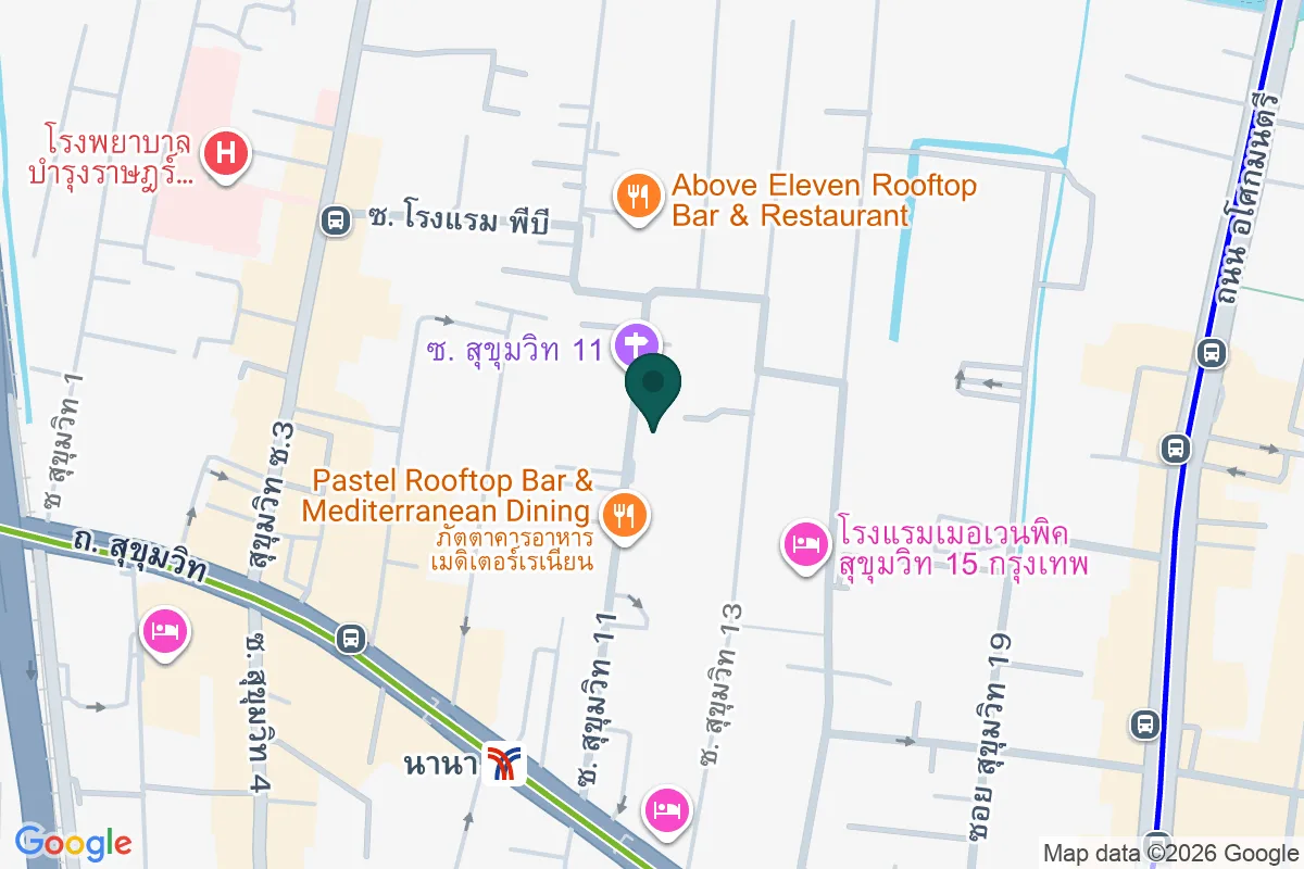 แผนที่ตำแหน่งMoom Muum Park Soi 11