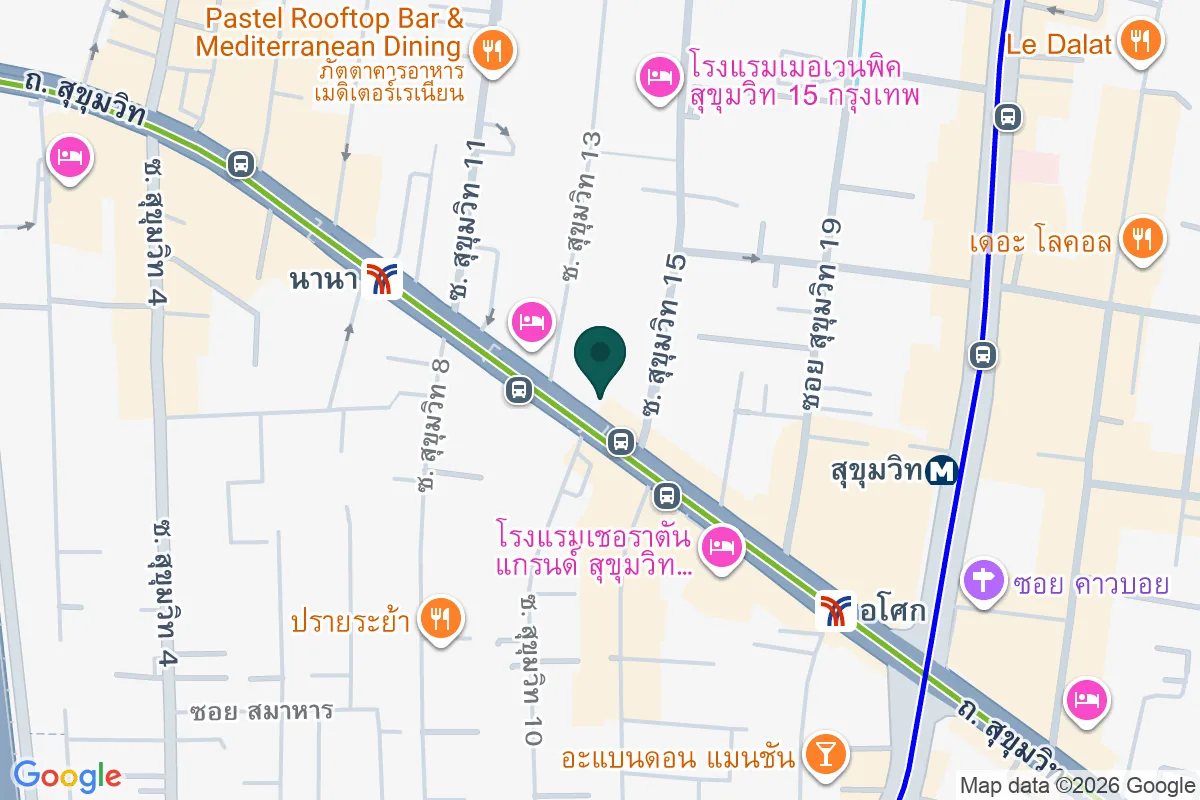 แผนที่ตำแหน่งBelga Rooftop Bar & Brasserie