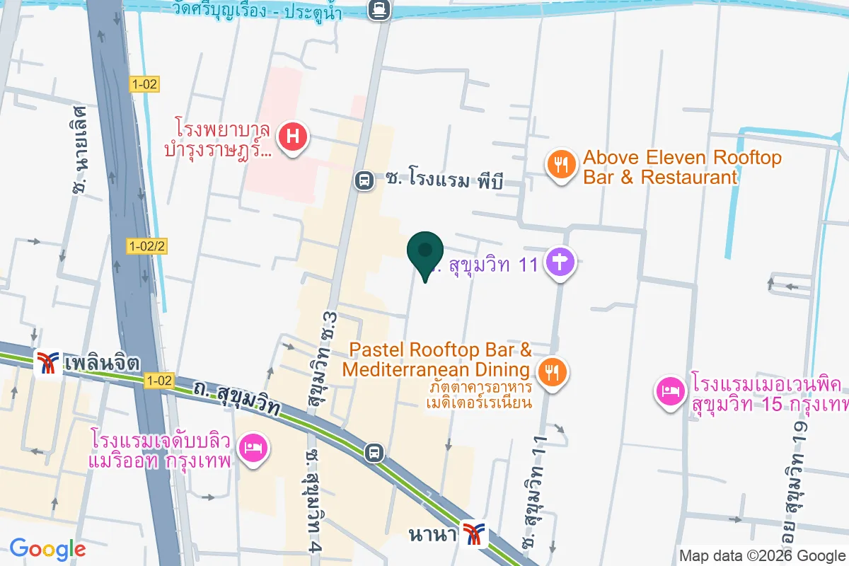 แผนที่ตำแหน่งLiquid Lounge