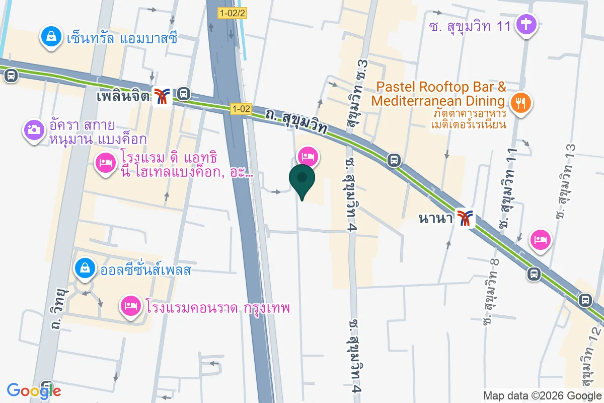 แผนที่ตำแหน่งชามา สุขุมวิท กรุงเทพฯ