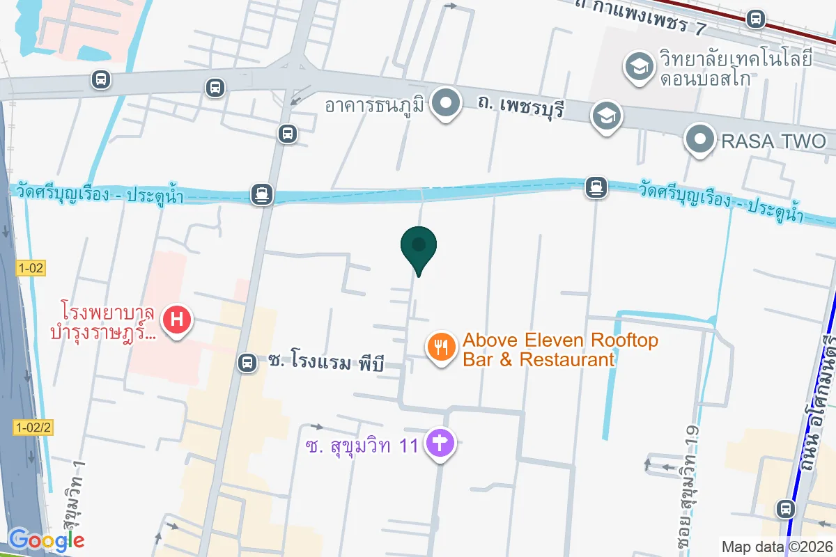 แผนที่เส้นทางเดินจากBTS นานาไปSukhumvit City Resort ย่านนานา