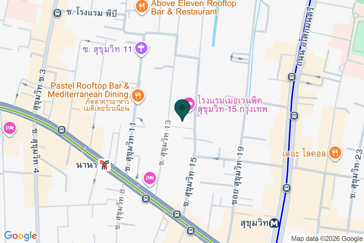 แผนที่ตำแหน่งเคบีบีคิว สุขุมวิท