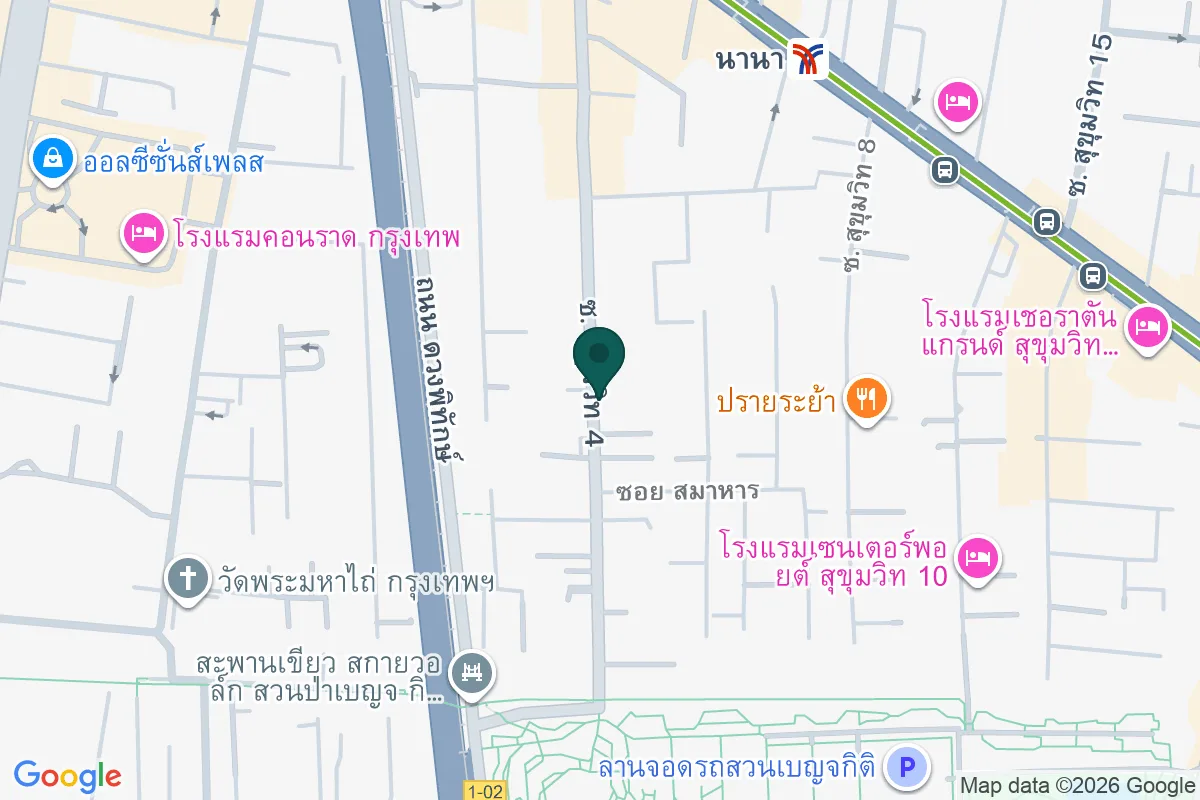 แผนที่ตำแหน่งRoyal Ivory Nana Hotel Bangkok