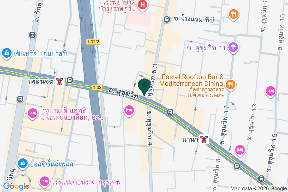 แผนที่ตำแหน่งALMAS BARBER BKK