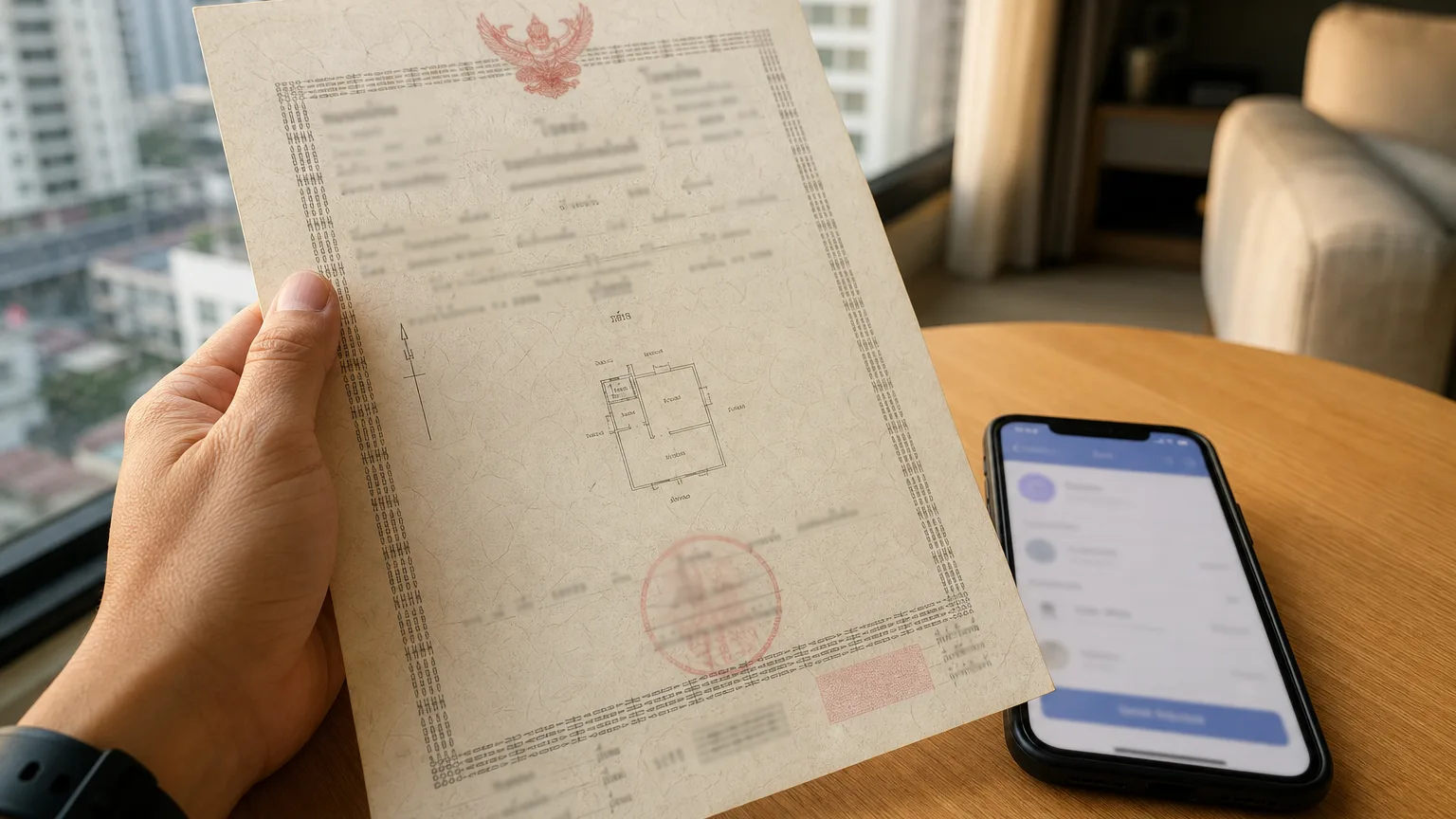 เอกสารและการโอนเงินประกันสำหรับเช่าคอนโดนานาผ่านเอเยนต์